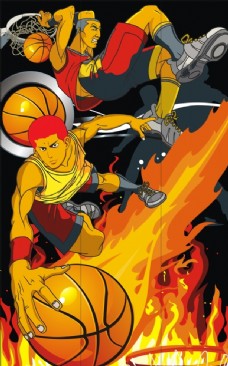 篮球动漫图,热血青春视觉盛宴的篮球风采展示